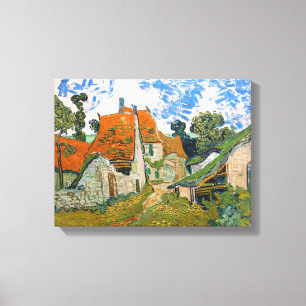 Vincent van Gogh - Straat in Auvers-sur-Oise Canvas Afdruk