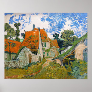 Vincent van Gogh - Straat in Auvers-sur-Oise Poster