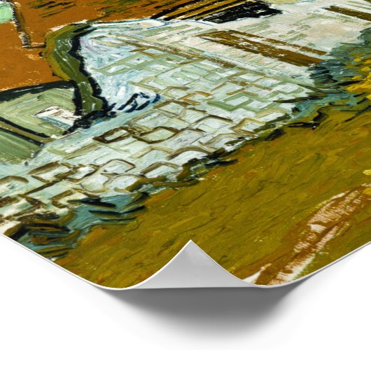 Vincent van Gogh: Straat in Auvers-sur-Oise Poster (Hoek)