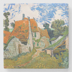 Vincent van Gogh - Straat in Auvers-sur-Oise Stenen Onderzetter
