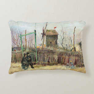 Vincent van Gogh - Straatbeeld in Montmartre Accent Kussen