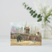 Vincent van Gogh - Straatbeeld in Montmartre Briefkaart (Staand voorkant)