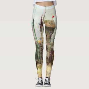 Vincent van Gogh - Straatbeeld in Montmartre Leggings