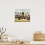 Vincent van Gogh - Straatbeeld in Montmartre Poster (Keuken)