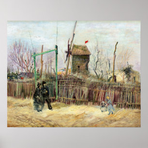 Vincent van Gogh - Straatbeeld in Montmartre Poster