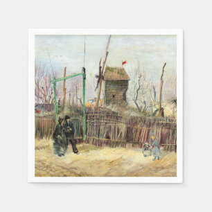 Vincent van Gogh - Straatbeeld in Montmartre Servet