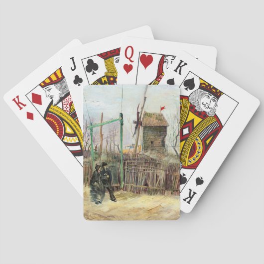 Vincent van Gogh - Straatscène in Montmartre Pokerkaarten (Achterkant)