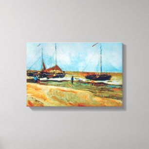 Vincent Van Gogh - Strand te Scheveningen Kunstwer Canvas Afdruk