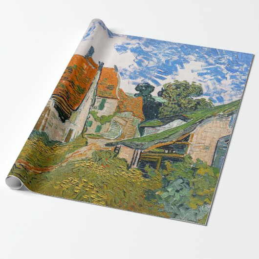 Vincent van Gogh - Street in Auvers-sur-Oise Cadeaupapier (Uitgerold)