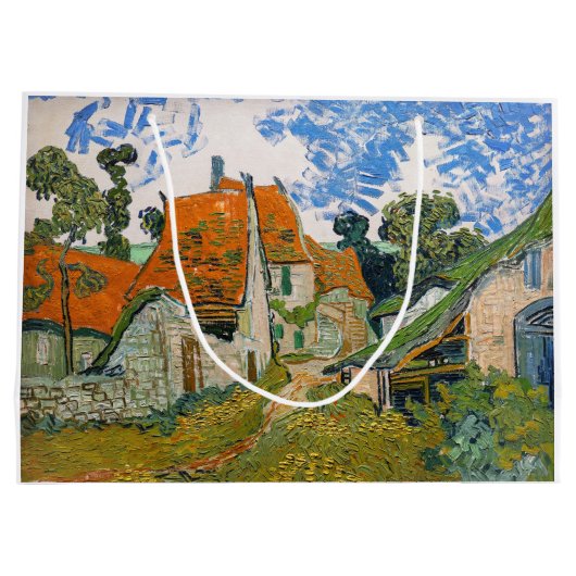 Vincent van Gogh - Street in Auvers-sur-Oise Groot Cadeauzakje (Achterkant)