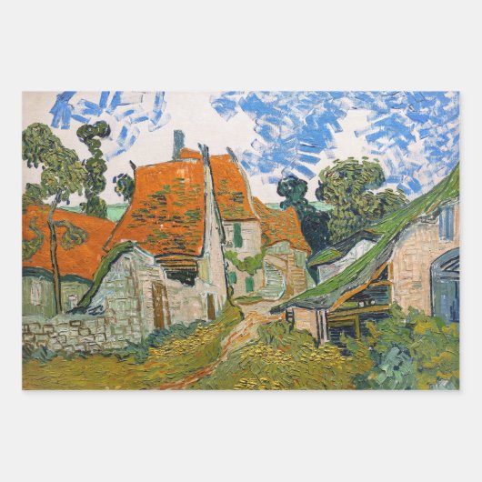 Vincent van Gogh - Street in Auvers-sur-Oise Inpakpapier Vel (Voorkant)