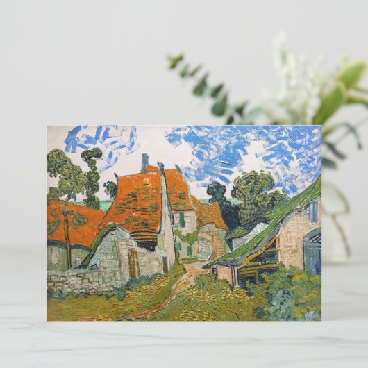 Vincent van Gogh - Street in Auvers-sur-Oise Kaart (Staand voorkant)