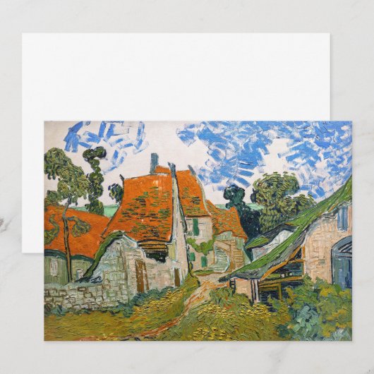 Vincent van Gogh - Street in Auvers-sur-Oise Kaart (Voorkant / Achterkant)