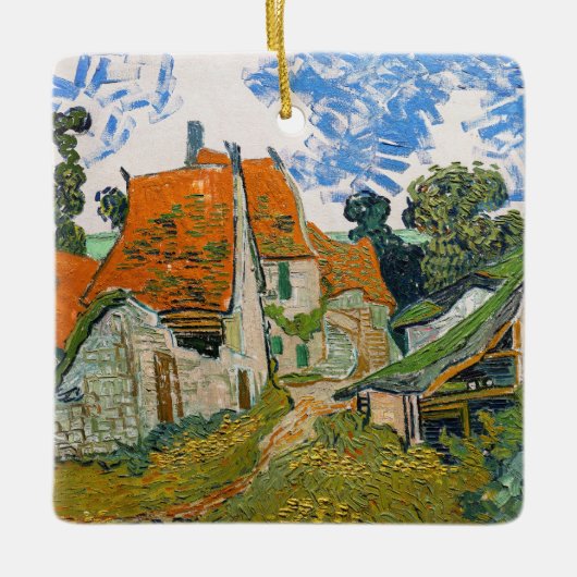 Vincent van Gogh - Street in Auvers-sur-Oise Keramisch Ornament (Voorkant)