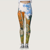 Vincent van Gogh - Street in Auvers-sur-Oise Leggings (Voorkant)