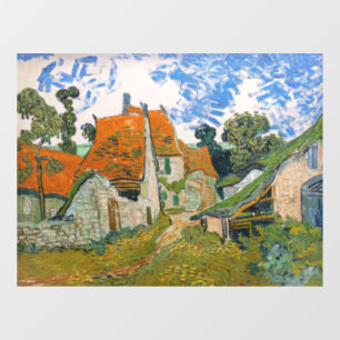 Vincent van Gogh - Street in Auvers-sur-Oise Raamsticker