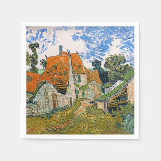 Vincent van Gogh - Street in Auvers-sur-Oise Servet (Voorkant)