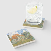 Vincent van Gogh - Street in Auvers-sur-Oise Stenen Onderzetter (Zijkant)