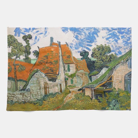 Vincent van Gogh - Street in Auvers-sur-Oise Theedoek (Horizontaal)