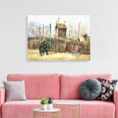 Vincent van Gogh - Street Scene in Montmartre Canvas Afdruk (Insitu (Woonkamer))