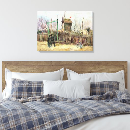 Vincent van Gogh - Street Scene in Montmartre Canvas Afdruk (Insitu (Slaapkamer))