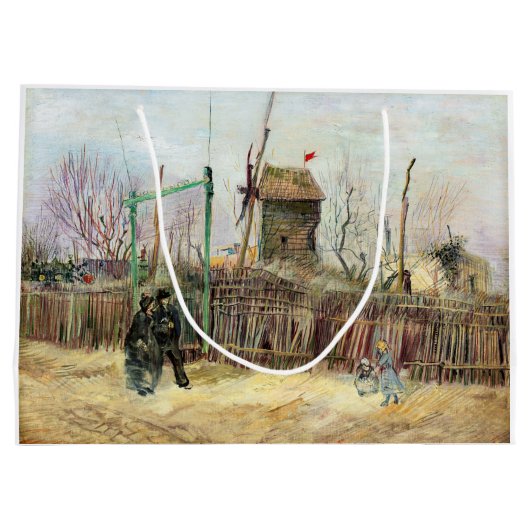 Vincent van Gogh - Street Scene in Montmartre Groot Cadeauzakje (Achterkant)