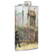 Vincent van Gogh - Street Scene in Montmartre Heupfles (Rechts)