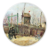 Vincent van Gogh - Street Scene in Montmartre Keramische Knop (Voorkant)