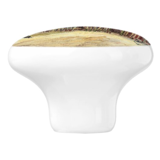 Vincent van Gogh - Street Scene in Montmartre Keramische Knop (Zijkant)