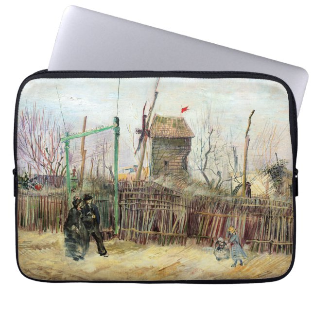 Vincent van Gogh - Street Scene in Montmartre Laptop Sleeve (Voorkant)