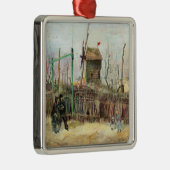 Vincent van Gogh - Street Scene in Montmartre Metalen Ornament (Rechts)