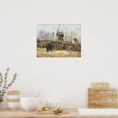 Vincent van Gogh - Street Scene in Montmartre Poster (Keuken)