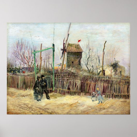 Vincent van Gogh - Street Scene in Montmartre Poster (Voorkant)