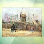 Vincent van Gogh - Street Scene in Montmartre Raamsticker (Vel 3)