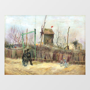 Vincent van Gogh - Street Scene in Montmartre Raamsticker
