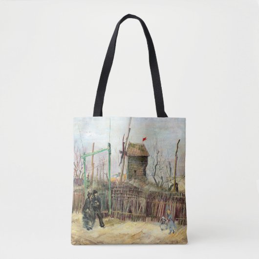 Vincent van Gogh - Street Scene in Montmartre Tote Bag (Voorkant)