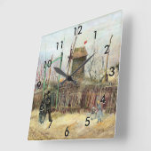 Vincent van Gogh - Street Scene in Montmartre Vierkante Klok (Hoek)