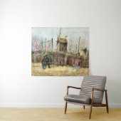 Vincent van Gogh - Street Scene in Montmartre Wandkleed (In Situ (horizontaal))