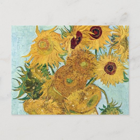 Vincent Van Gogh Sunflower Briefkaart (Voorkant)