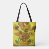 Vincent Van Gogh Sunflower Canvas tas (Achterkant)