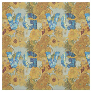 Vincent Van Gogh Sunflower Fabrics Stof