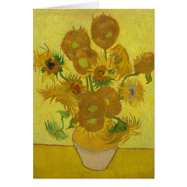 Vincent Van Gogh Sunflower - Klassieke kunstbloeme (Voorkant)