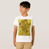 Vincent Van Gogh Sunflower - Klassieke kunstbloeme T-shirt (Voorkant volledig)