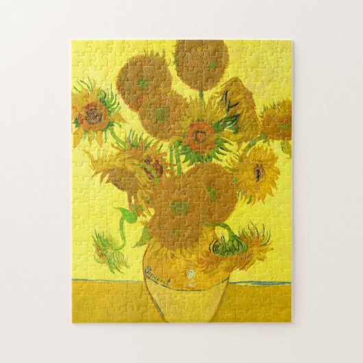Vincent Van Gogh Sunflower mooie kunst voor kinder Legpuzzel (Verticaal)