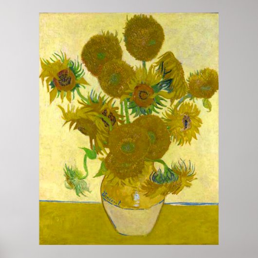 Vincent Van Gogh Sunflower Poster (Voorkant)