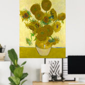 Vincent Van Gogh Sunflower Poster (Thuiskantoor)
