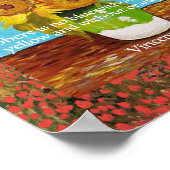Vincent Van Gogh, Sunflower Quote Poster (Hoek)