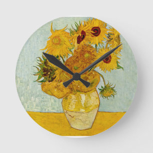 Vincent Van Gogh Sunflower Ronde Klok