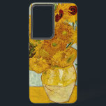 Vincent Van Gogh Sunflower Samsung Galaxy Hoesje<br><div class="desc">Vincent Van Gogh's Vase met 12 zonnebloemen is een van de beroemde zonnebloemen-series van Van Gogh. Dit schilderij van zonnebloemen maakt deel uit van Van Gogh's tweede set van prachtige impressionistische zonnebloempitaties, die hij in 1888 creëerde. De zonnebloemen zijn geel tegen een achtergrond van lichtblauw. Zoals in alle geweldige stukken...</div>