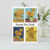 Vincent Van Gogh Sunflower Serie Bedankkaart (Staand voorkant)